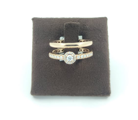 Anello Sangiorgi Preziosi Donna in Oro rosa Diamante 168524-14 - 168524-14